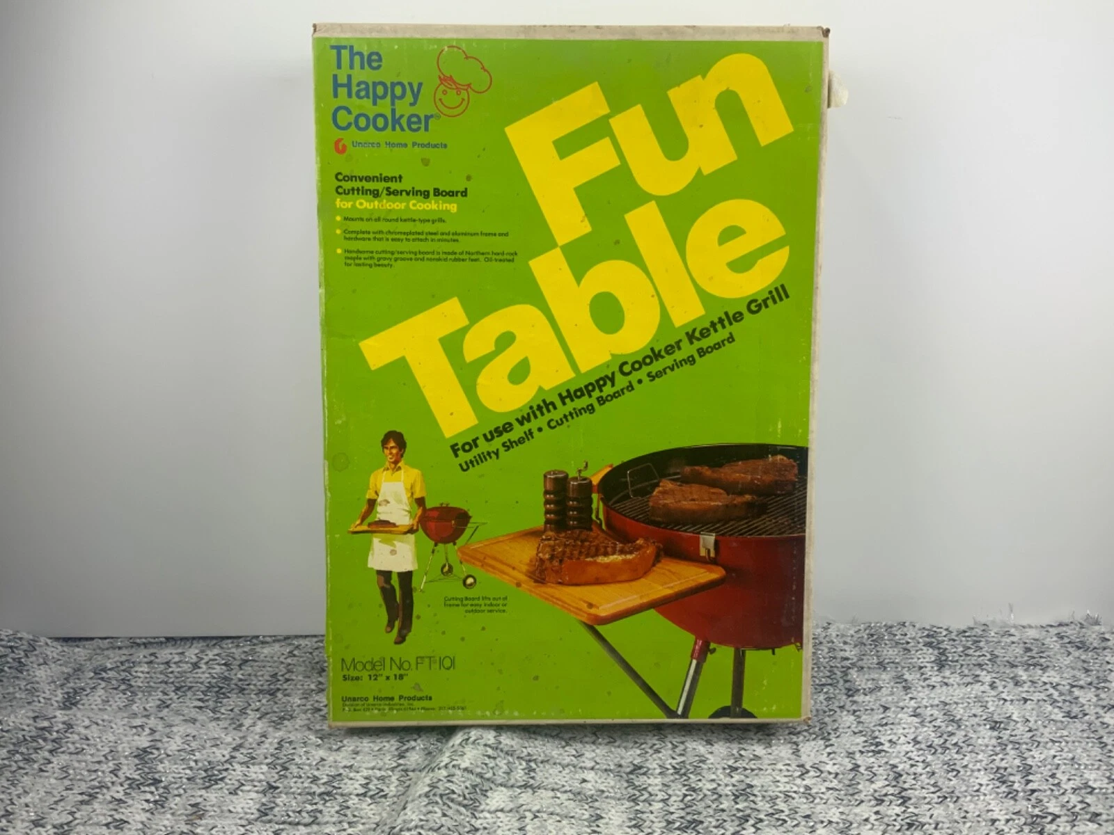 The Happy Cooker Fun Table FT 101 Vintage Original Box, NEW ** RARE** OEM