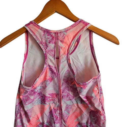 Ivivva Athletica Tank Top Racerback Geometric Print Activewear Size 12 - Picture 7 of 8