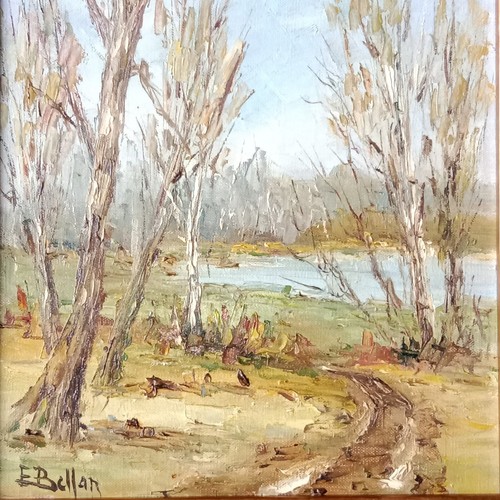 Tableau Signé Étienne Bellan 1922 2000 Huile Toile Cadre 45 x 53 cm - Imagen 4 de 11