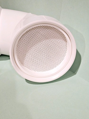 5" PVC Vent Termination, 5.563" OD, Fine Mesh Screen, All Plastic for 5" Fitting - Picture 6 of 6