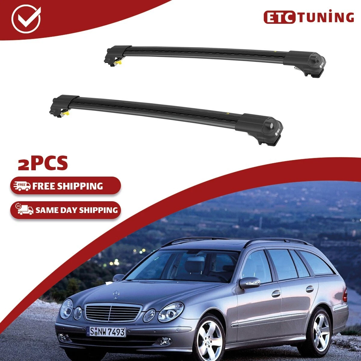 Mercedes w211 roof bars hot sale