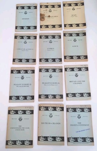 The British Survey Popular Series Lot of 12 - #41-44, 46, 48-54 Some Flaws - Imagen 1 de 13