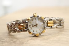 Vin ESQ Swiss 100520 Two Tone Quartz Analog Women's Watch Sz. 6 1/2" New Battery