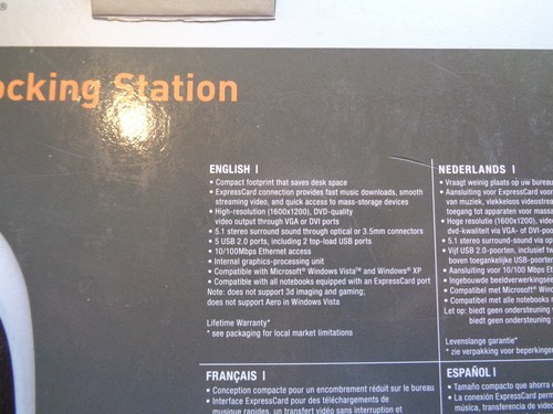 BELKIN High-Speed Docking Station and express card.F5U273ea.Used - Afbeelding 13 van 24