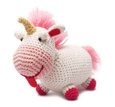 Multicolor Unicorn Handmade Amigurumi Stuffed Toy Knit Crochet Doll VAC