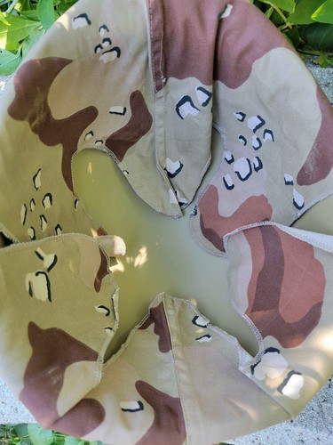 M1 Helmet Chocolate Chip Helmet Cover DBDU Desert Camoflage - Picture 5 of 5