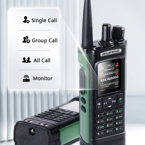 BAOFENG DM32 Walkie Talkie DMR GPS Multibanda Wireless Copia Frequenza Tipo-C - Foto 18 di 31