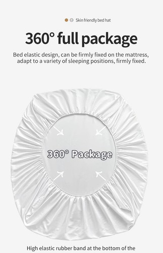  Sábana bajera elástica funda colchón para cama individual doble king queen - Imagen 16 de 30