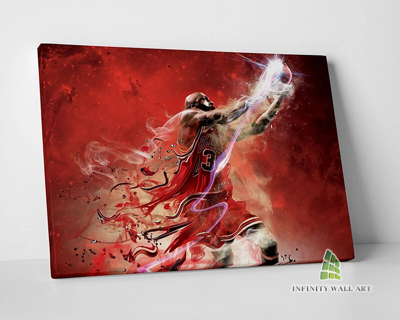Michael jordan canvas best sale painting