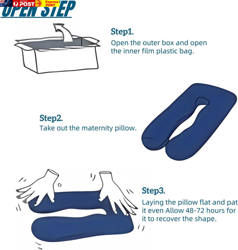 Pregnancy Pillow, Maternity Full Body Pillow for Back, Legs and Belly Support, J - Picture 6 of 8