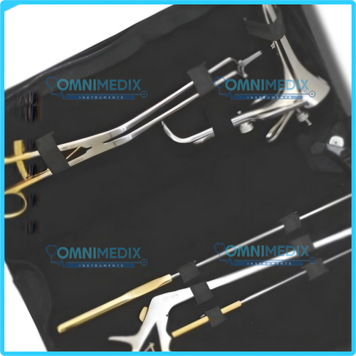 Juego de instrumentos de colposcopia Kit de instrumentos de ginecología de colposcopia con estuche - Imagen 2 de 5