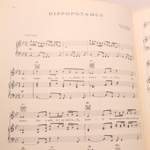 Hugo the Hippo Musical Selections Songbook Sheet Music Score Piano 1976 Big 3 - Picture 13 of 14
