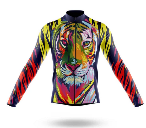 Download Tiger -Men's Novelty Cycling Jersey Long Sleeve | eBay