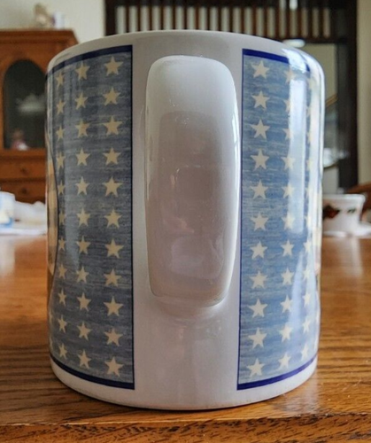 America the Beautiful Creamer Sugar Sakura Warren Kimble Stoneware White Blue ! - Picture 14 of 22