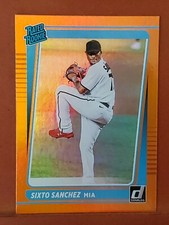 2021 Donruss Holo Orange #34 Sixto Sanchez RR MARLINS