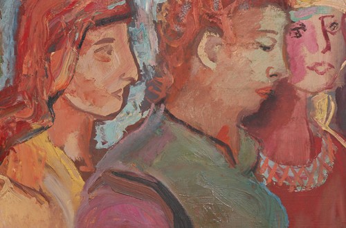 Dimitar Kotsev (1954 -) Abstract figural composition 1995 - Picture 7 of 10