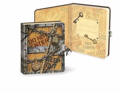 Boys Top Secret Lockable Journal by Peaceable Kingdom Padlock