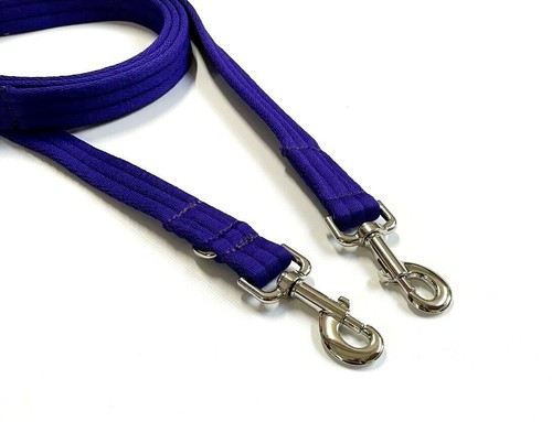 Police Style Dog Training Lead Double Ended Multi Functional 20mm Soft Webbing - Picture 17 of 41
