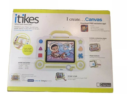 🟢 itikes I create CANVAS magnegtic doodle board w/ conductive stylus. New. - Picture 4 of 4