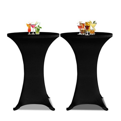 Spandex Cover 4 Leg 60x110cm Poseur Bistro Cocktail Table