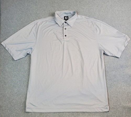 FootJoy Polo Golf Manica Corta Elasticizzata Uomo XL Bianco Multicolore Sandpiper - Foto 6 di 14