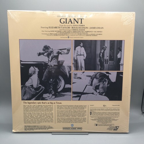 GIANT Extended Play Laser VideoDisc James Dean Elizabeth Taylor Rock Hudson NEW - Picture 2 of 6