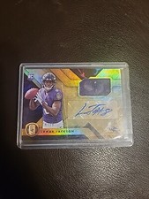 Lamar Jackson Ravens No.206 2018 Panini Patch Card 76/99 Rookie Auto Signed