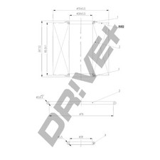 DR!VE+ L11.0123 Oil Filter Fits Lexus ES GS IS LC NX RC RX Lotus Subaru Toyota