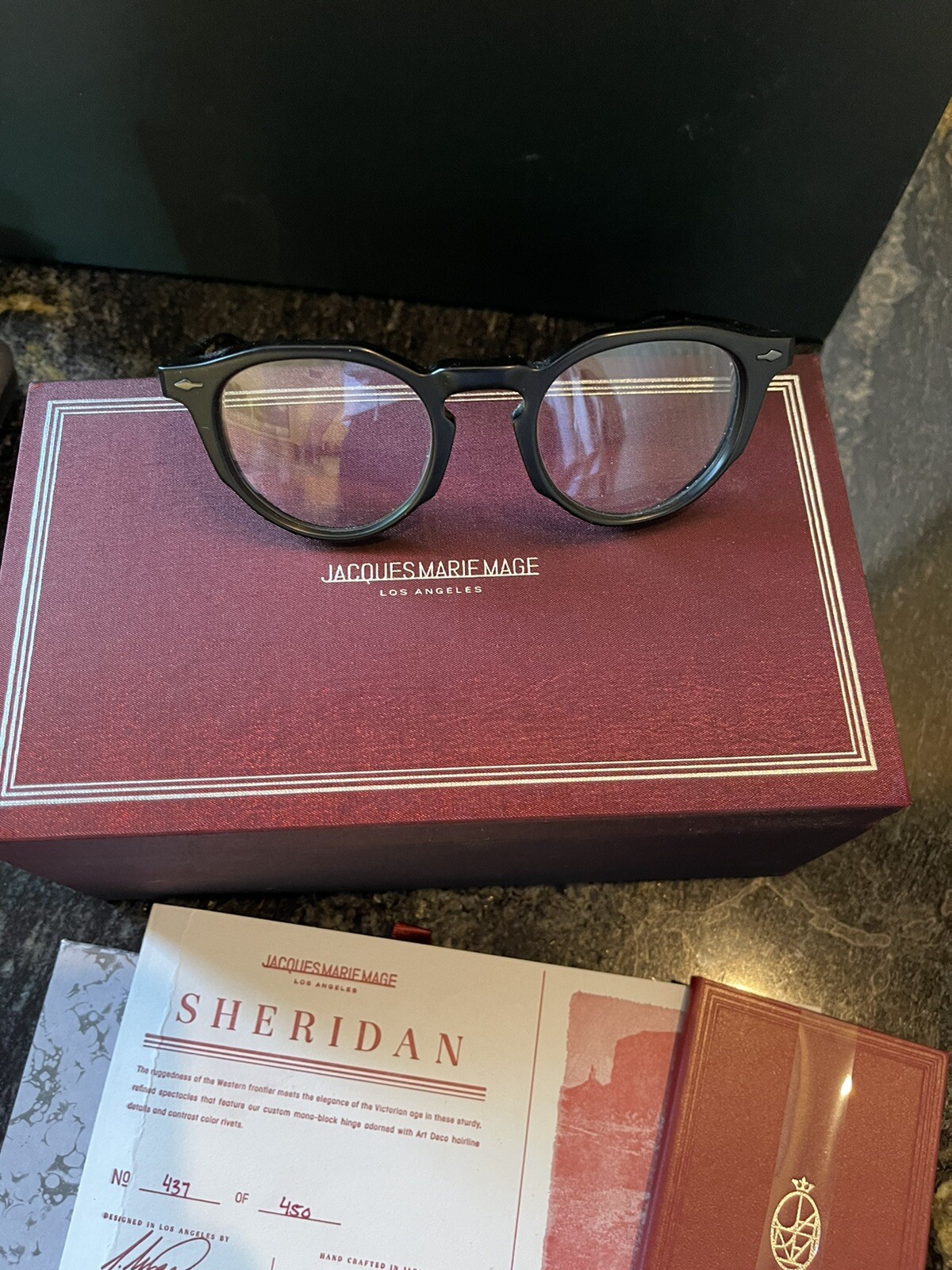 Jacques Marie Mage Glasses SHERIDAN Matt Black | eBay