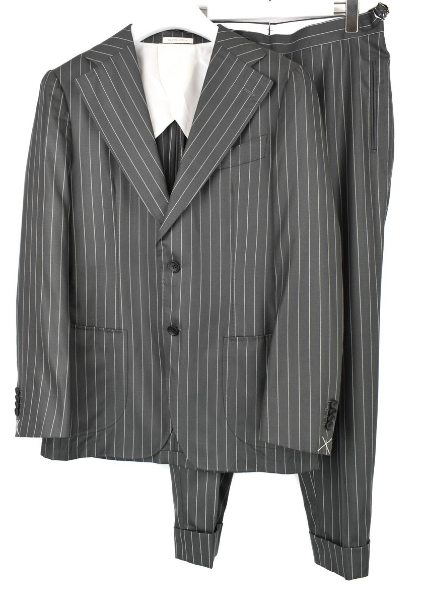 SUITSUPPLY Havana Patch Wide Lapel HL Brescia Suit Men's UK