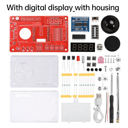 DIY FM Radio Electronic Kit Adjustable Frequency 87-108MHz DIY Soldering Project - Picture 3 of 24