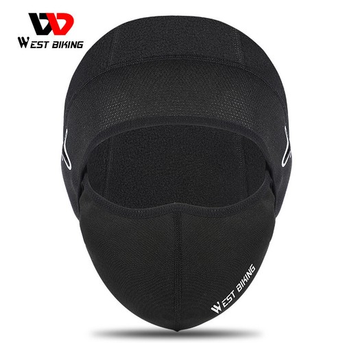 WEST BIKING Gorra Deportes de Invierno Esquí Ciclismo Casco Sombrero Prendas para la Cabeza Máscara Facial Negra - Imagen 2 de 12