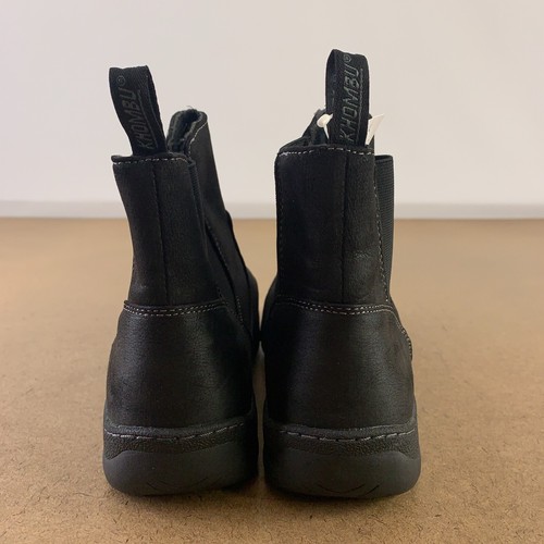 Botas al tobillo Khombu para mujer talla 9 negras de imitación de cuero Charlotte nuevas con etiquetas - Imagen 8 de 9