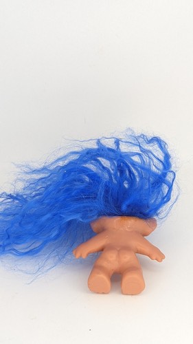 Dam Design TROLL Doll REG. DES 3" UK Glass Yellow Eyes Vintage - Picture 4 of 4