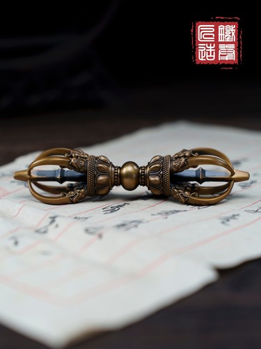 Chinese Bronze precision Ming Yongle legged diamond pestle and magic tool art - Picture 3 of 12