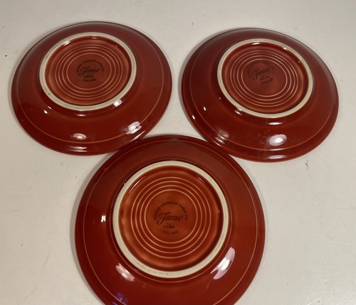 Lot Of 3 Fiestaware Paprika Cup And Saucer Paprika Orange - Picture 5 of 7