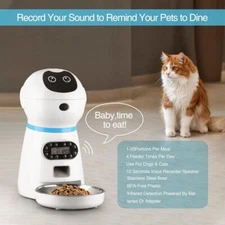 Automatic Pet Feeder With Voice Record LCD Screen Timer Smart Pet Supplies