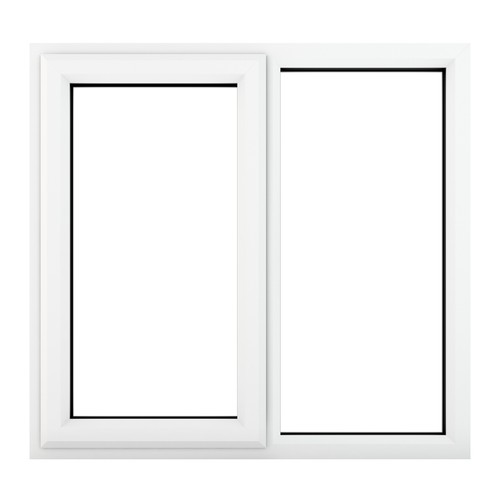 PVC Double Glazed Window Glass & Frame A Rated LH Side Hung & Fixed LH Crystal - Picture 16 of 27