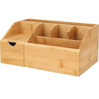 Kosmetik-Organizer, Bambus, NatüRliches Material, 24 X 15 X 11 Cm