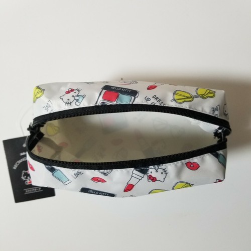 Sanrio Hello Kitty 3-piece set Earphone case Cable cover makeup pouch New - Picture 5 of 12