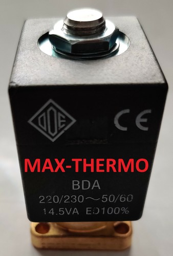 O.D.E 21A1KR20-ORV solenoid valve 2-ways 25 BAR 230VAC FOR Ascaso, La-Scala, bfc - Picture 4 of 4