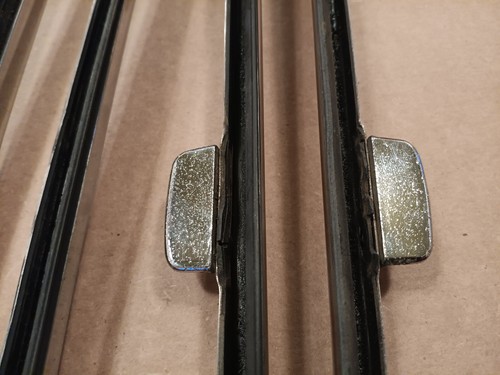 49 50 51 52 Chevy wagon sliding rear quarter window stainless edge trim moldings - Picture 5 of 7