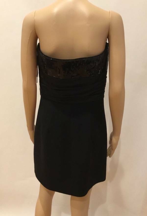 knee length dresses for ladies Yves Saint Laurent 1987 S/S Black Cotton Bustier Dress – Featherstone  Vintage main image 0