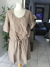 Robe saharienne ERIC BOMPARD taille L coton beige comme neuve 325€
