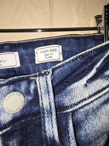 Kancan Signature Slim High Rise Flare Jeans Estilo Size 7 STYLE#VBKD1115R - Picture 4 of 6
