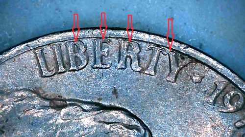 1975 Jefferson Nickel No Mint Mark ERROR Doubled Die Obverse - Picture 3 of 7