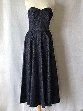 Laura Ashley Size 12 Grey/Blue Vintage Dress With Bolero Jacket “NWOT”