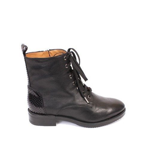 MOT-CLe 2711 Black Leather Zip Ankle Heel Boots 36.5 / US 6.5 - Picture 3 of 9