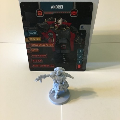 Zombicide: Invader Survivor Andrei Miniature Figure & Card - Picture 1 of 7