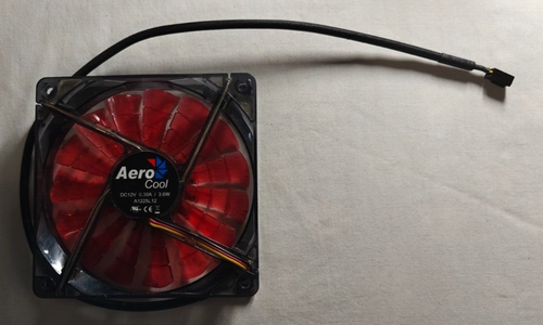 Aero Cool Shark Red, A1225L12, 3Pin 120M Case Fan - Picture 1 of 3